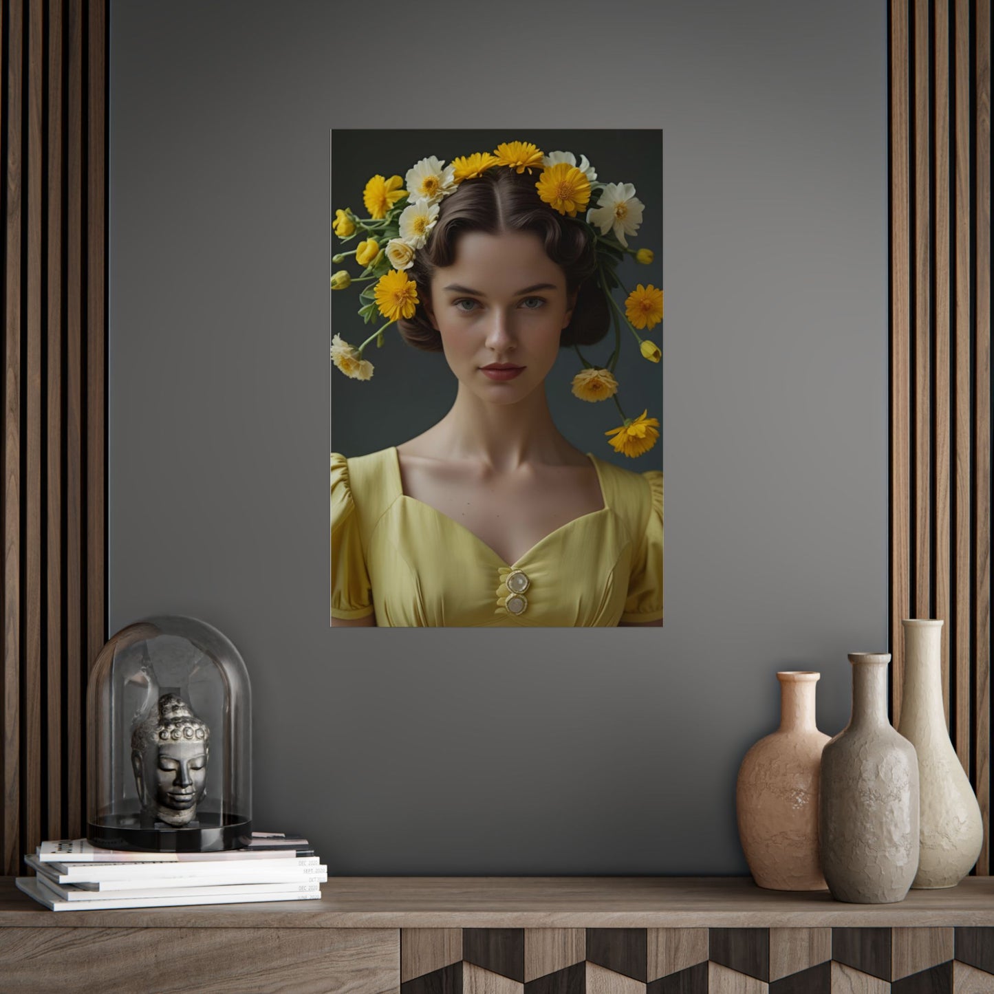 Louise Art Print Poster Vintage and Floral Love