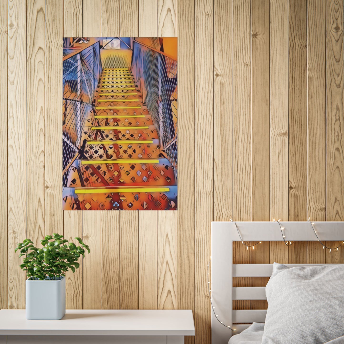 Steps Through Time Old Melbourne Gaol Art Poster Print