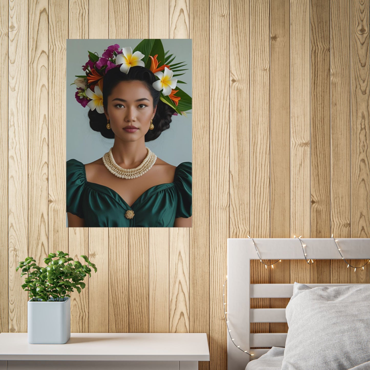 Aurora Art Print Poster Vintage Fashion with Floral Elegance