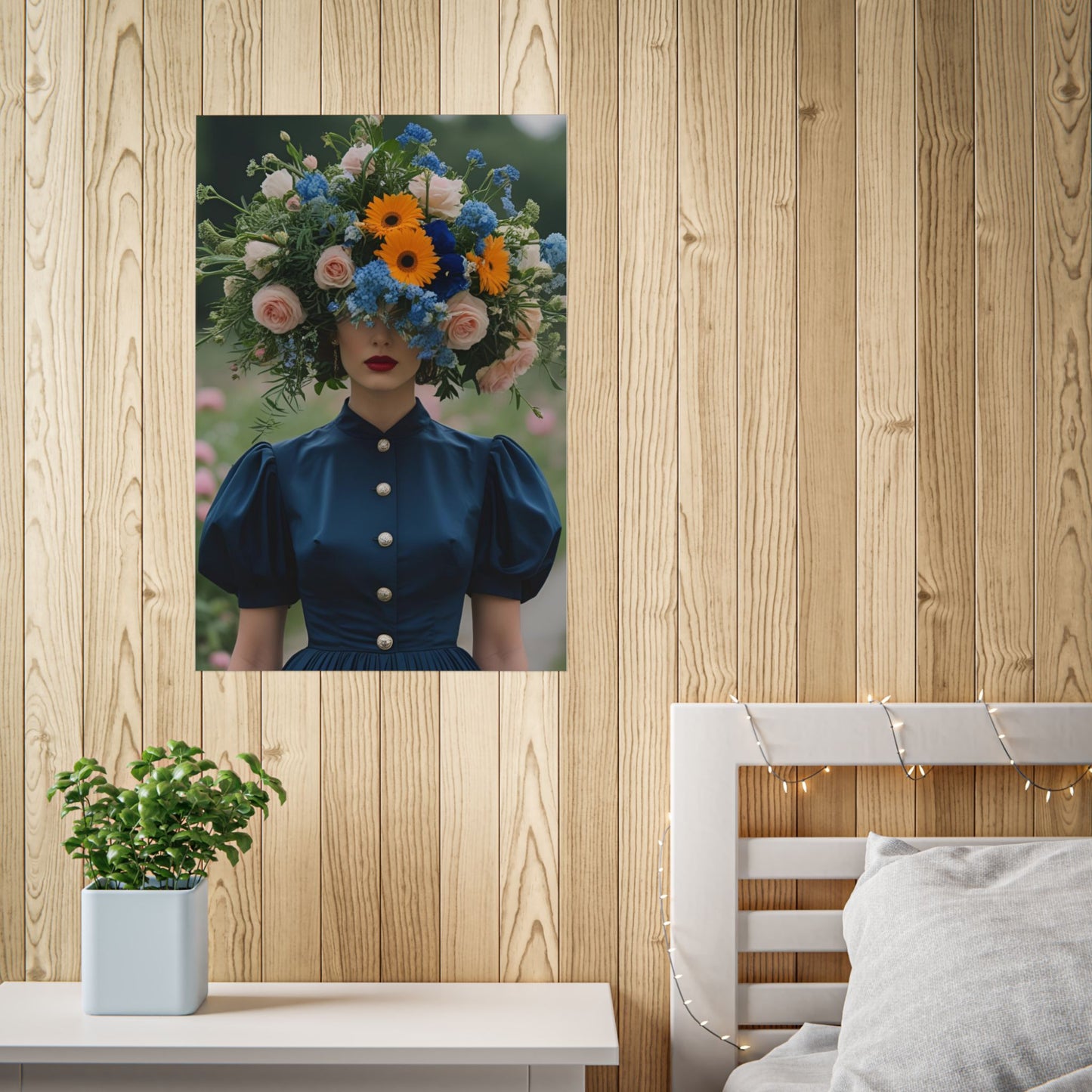 Hannah Art Print Poster Vintage and Floral Love