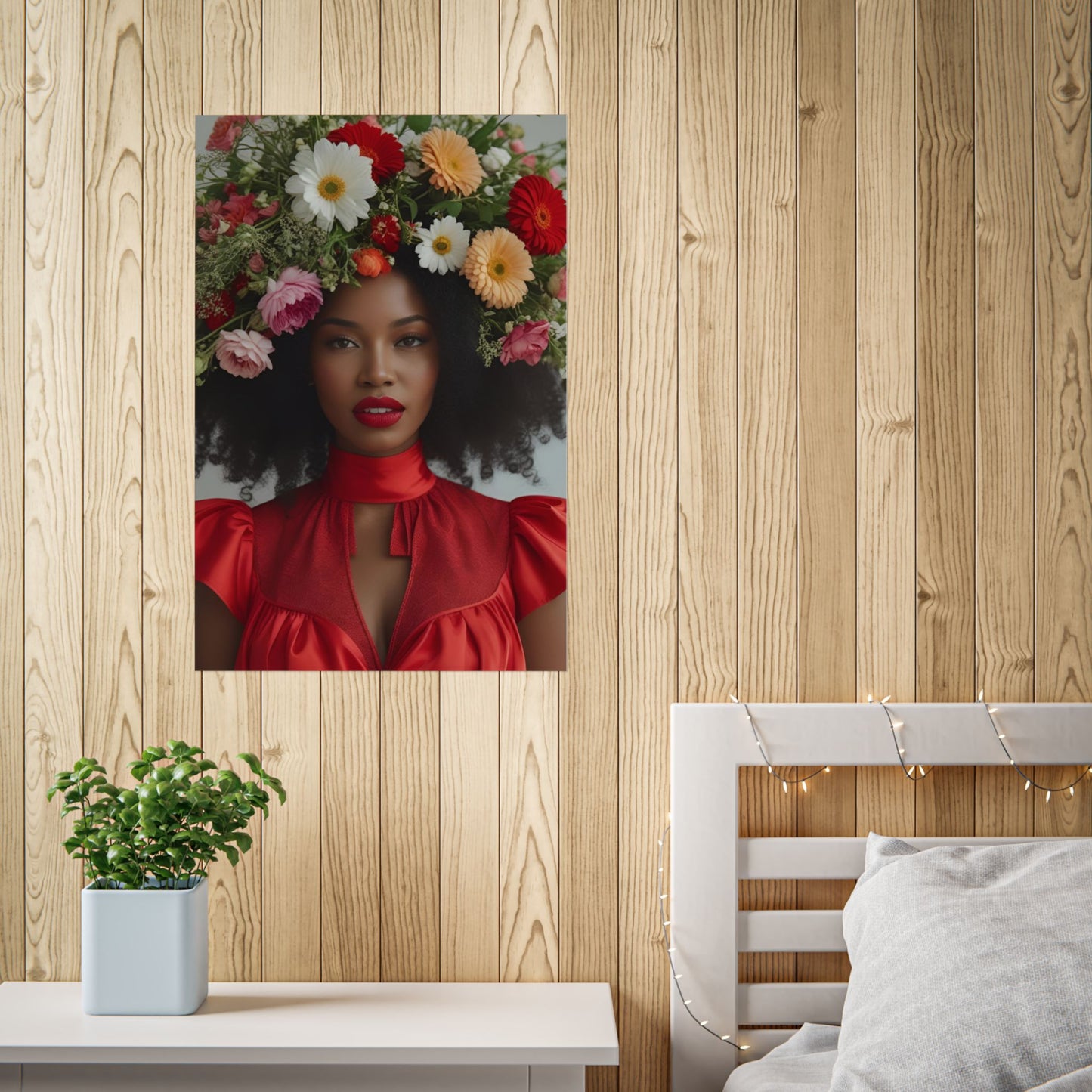 Sansa Art Print Poster Vintage and Floral Love