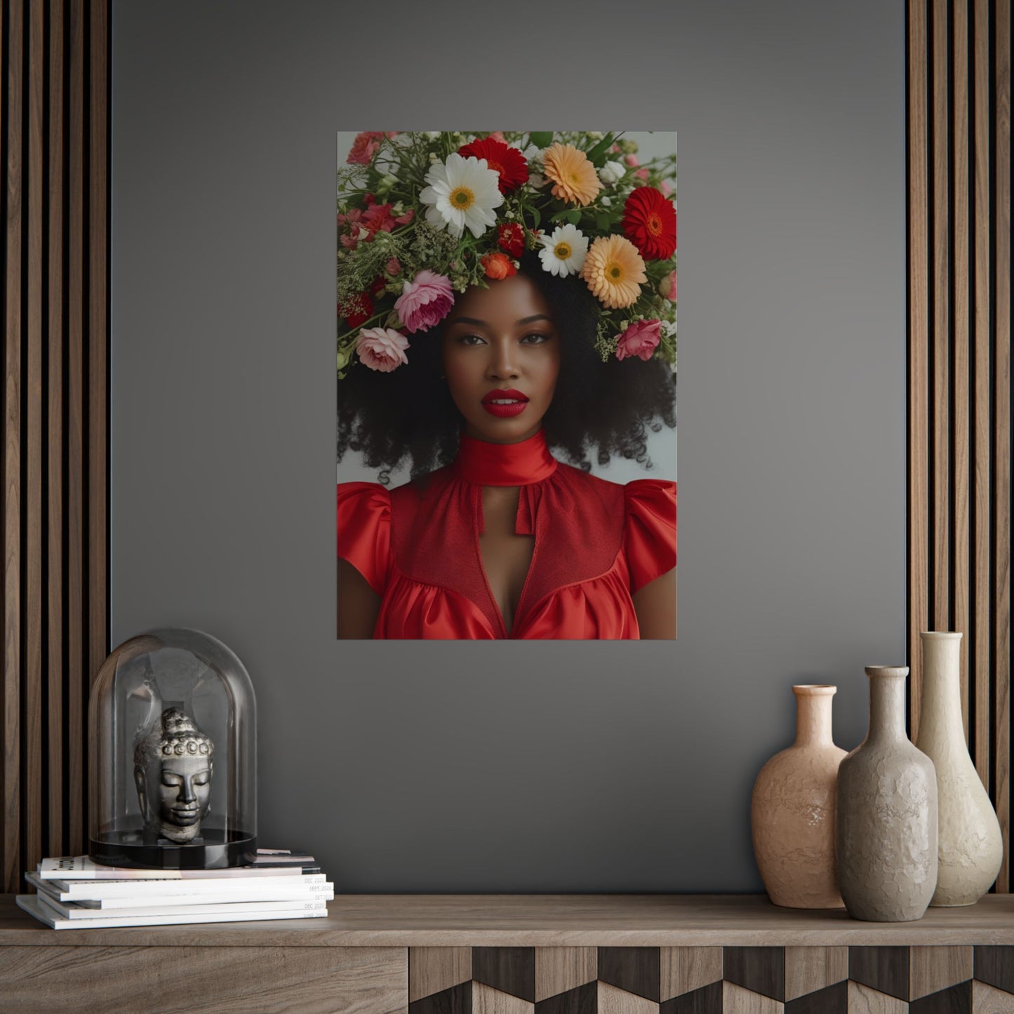 Sansa Art Print Poster Vintage and Floral Love