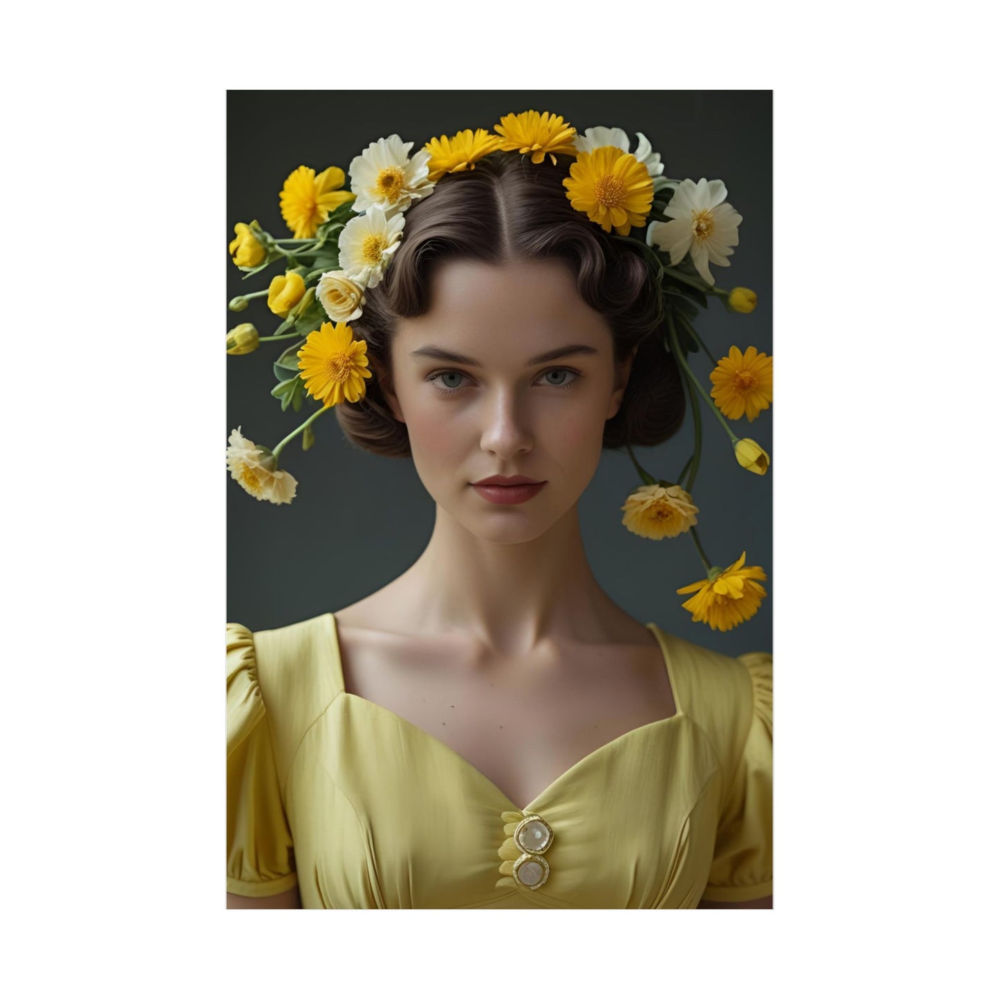 Louise Art Print Poster Vintage and Floral Love
