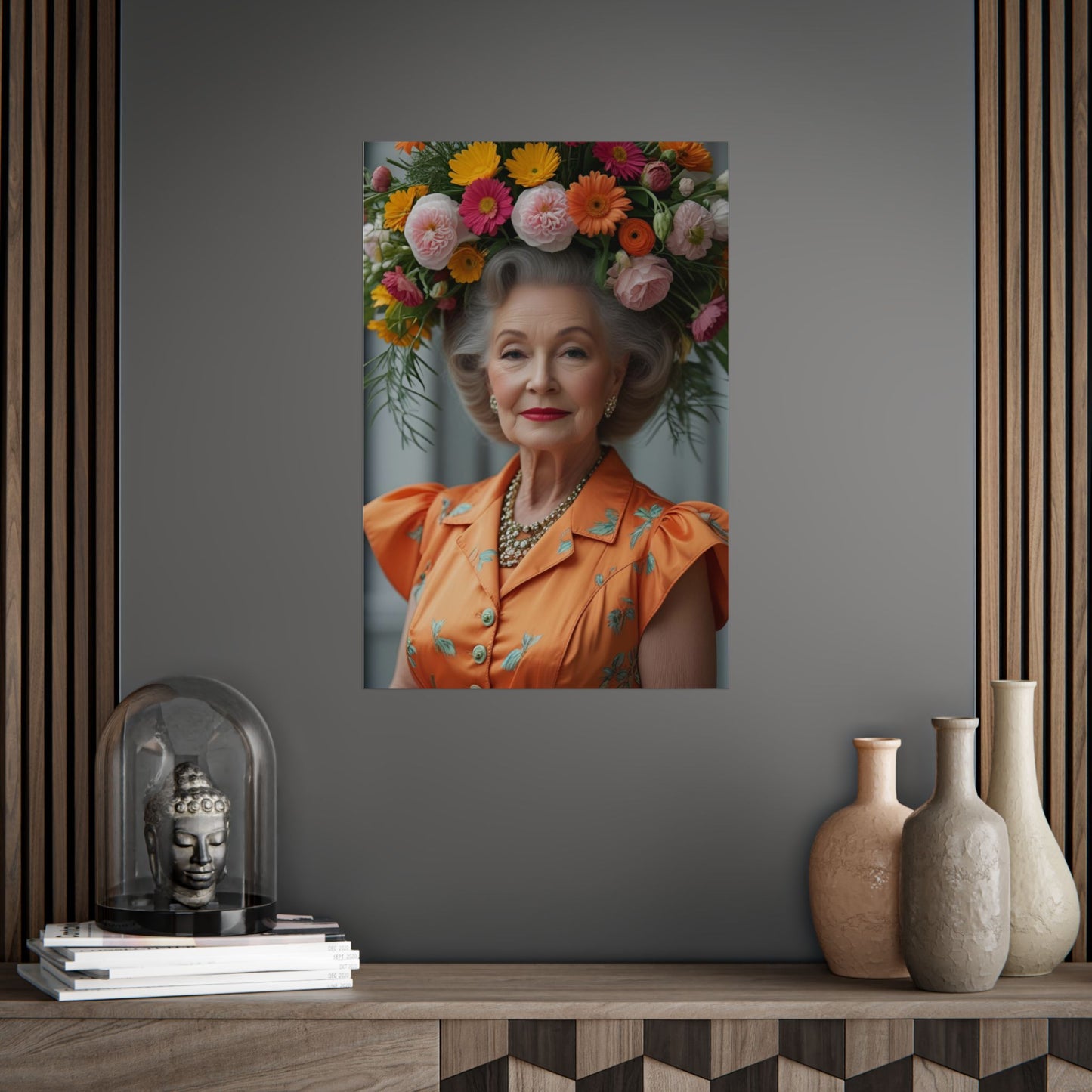 Asta Art Print Poster Vintage Joy Meets Blooming Elegance