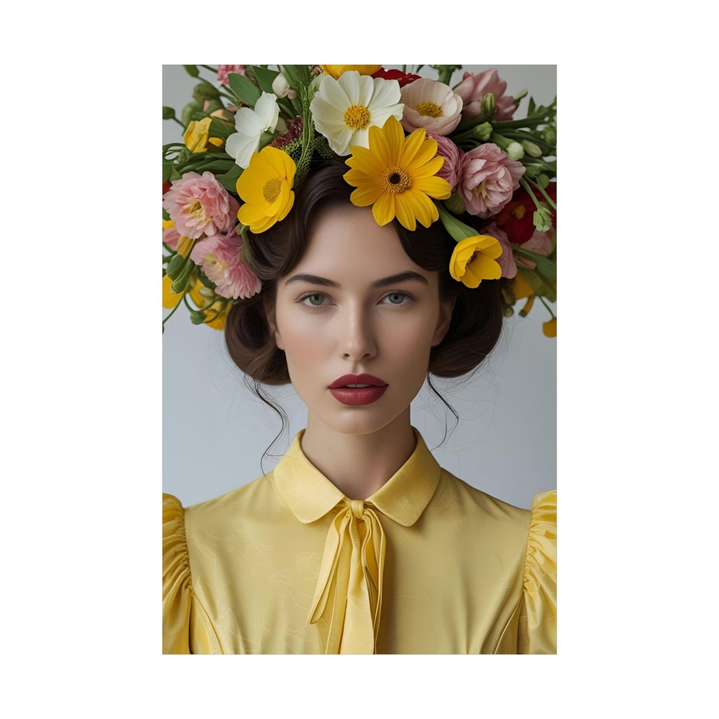 Lana Art Print Poster Vintage and Floral Love