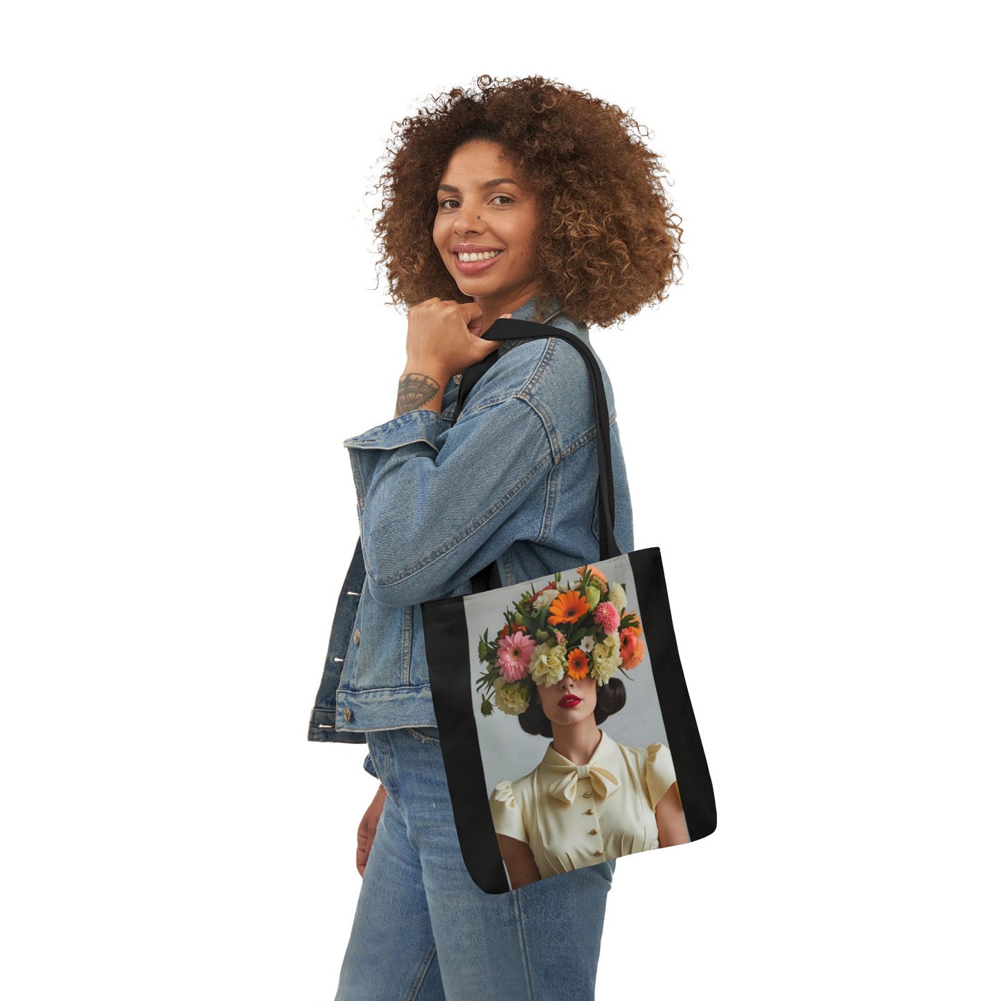 Georgia Vintage Frock and Flowers Art Tote Bag
