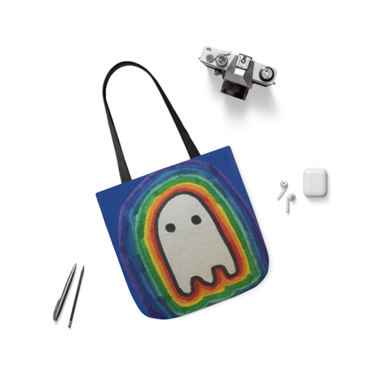 Rainbow Ghostie Art Tote Bag Kawaii Inspired
