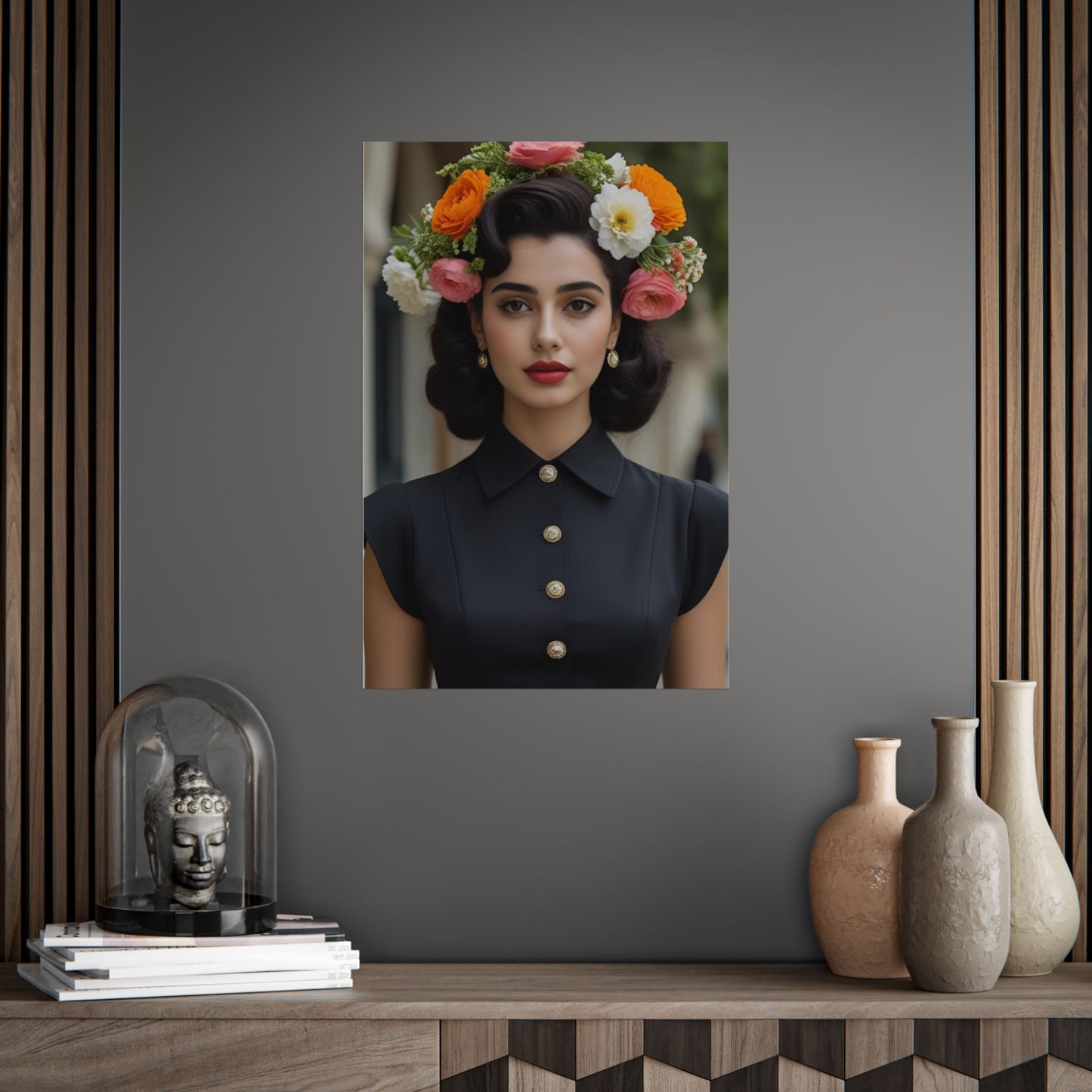 Liandra Art Print Poster Vintage and Floral Love