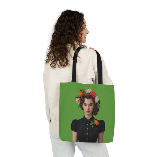 She Blooms With Purpose Not Permission - Lois Tote Bag  - Large