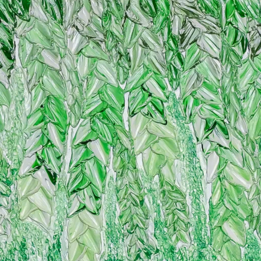 Where the Wild Things Go Abstract Textured Artwork Vines Foliage Soft Greens