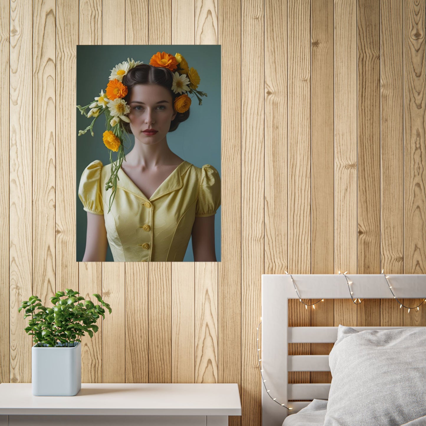 Lucy Art Print Poster Vintage and Floral Love