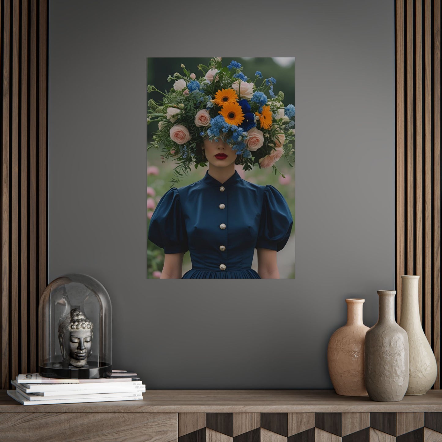 Hannah Art Print Poster Vintage and Floral Love