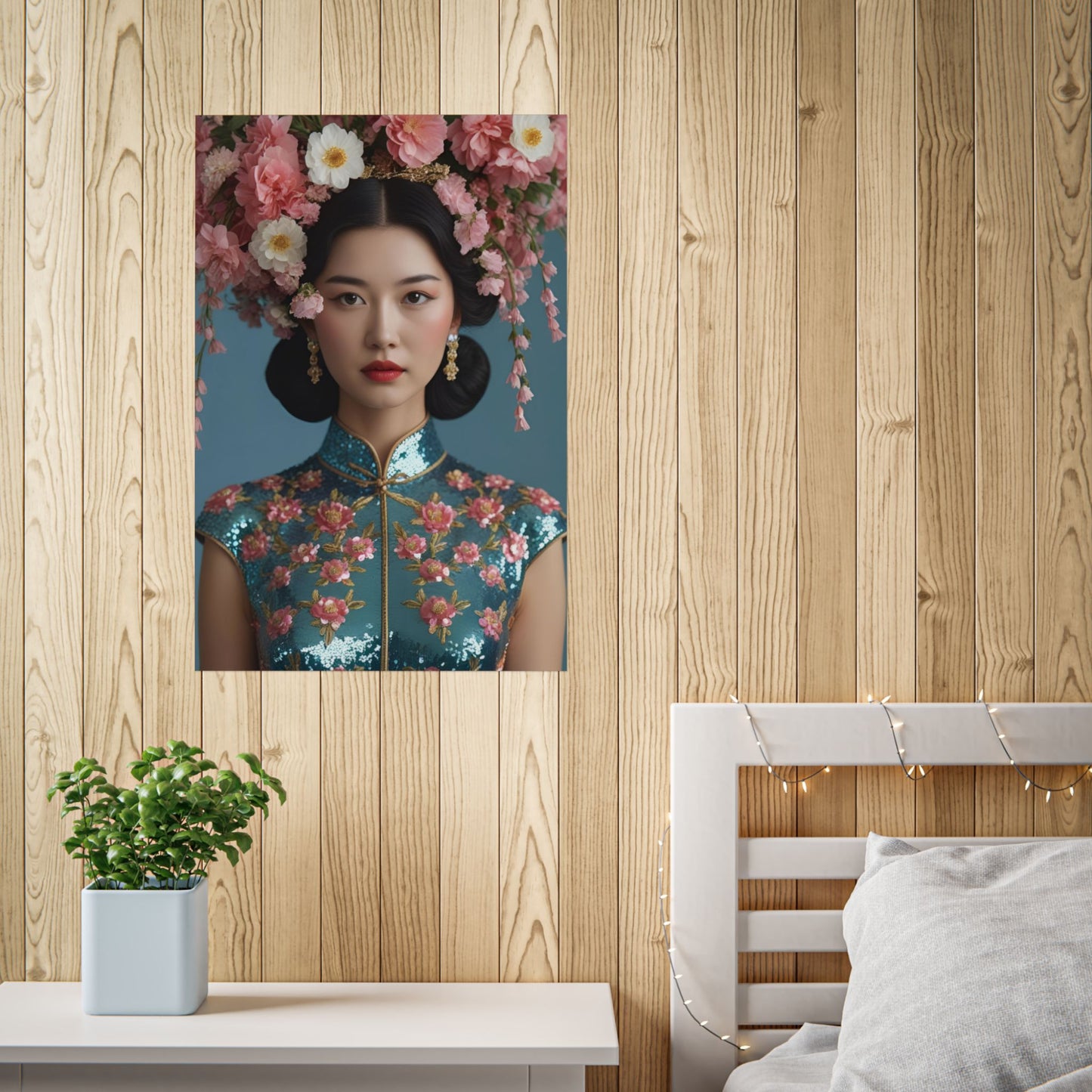 Tahma Art Print Poster Vintage and Floral Love