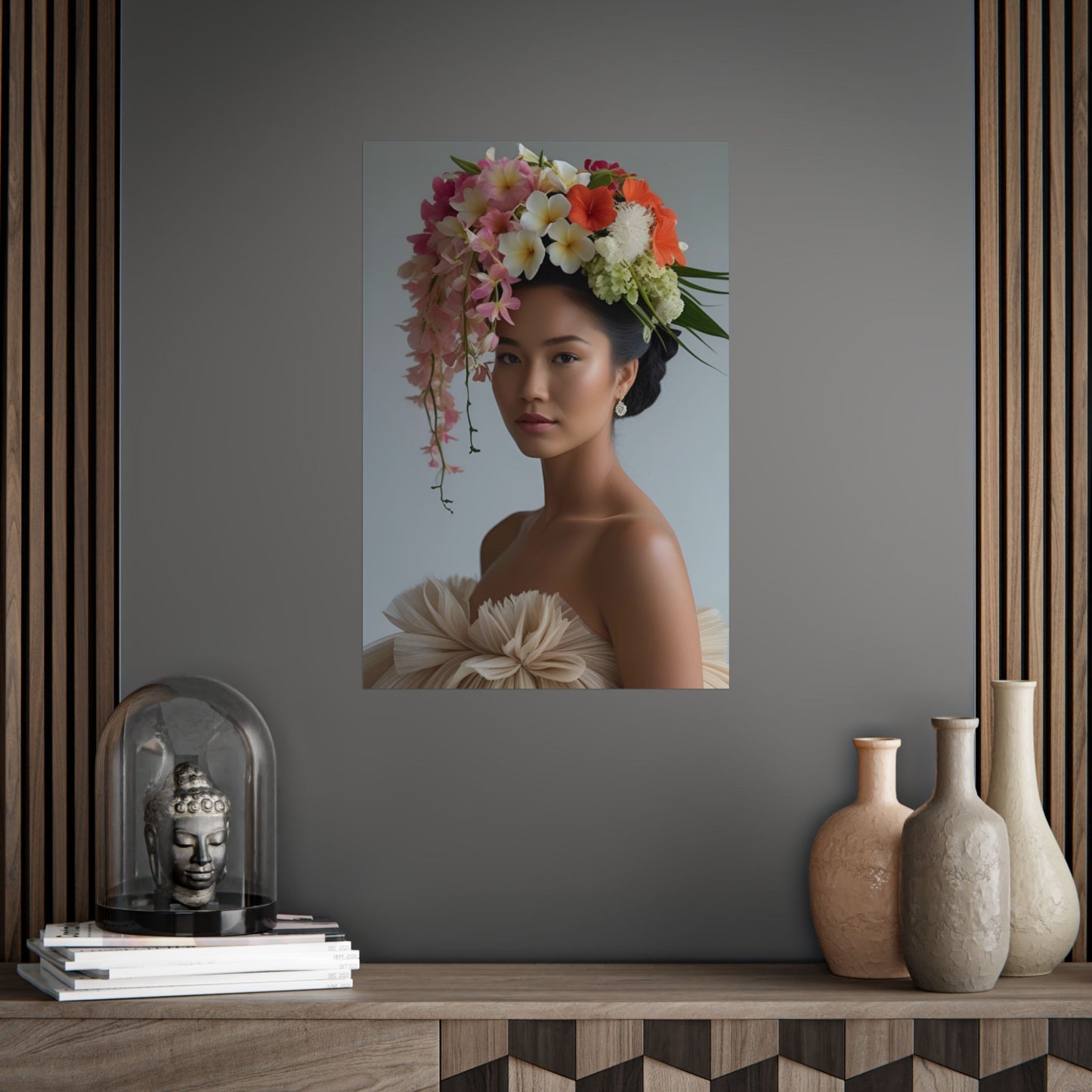 Dao Art Print Poster Vintage Fashion with Floral Elegance
