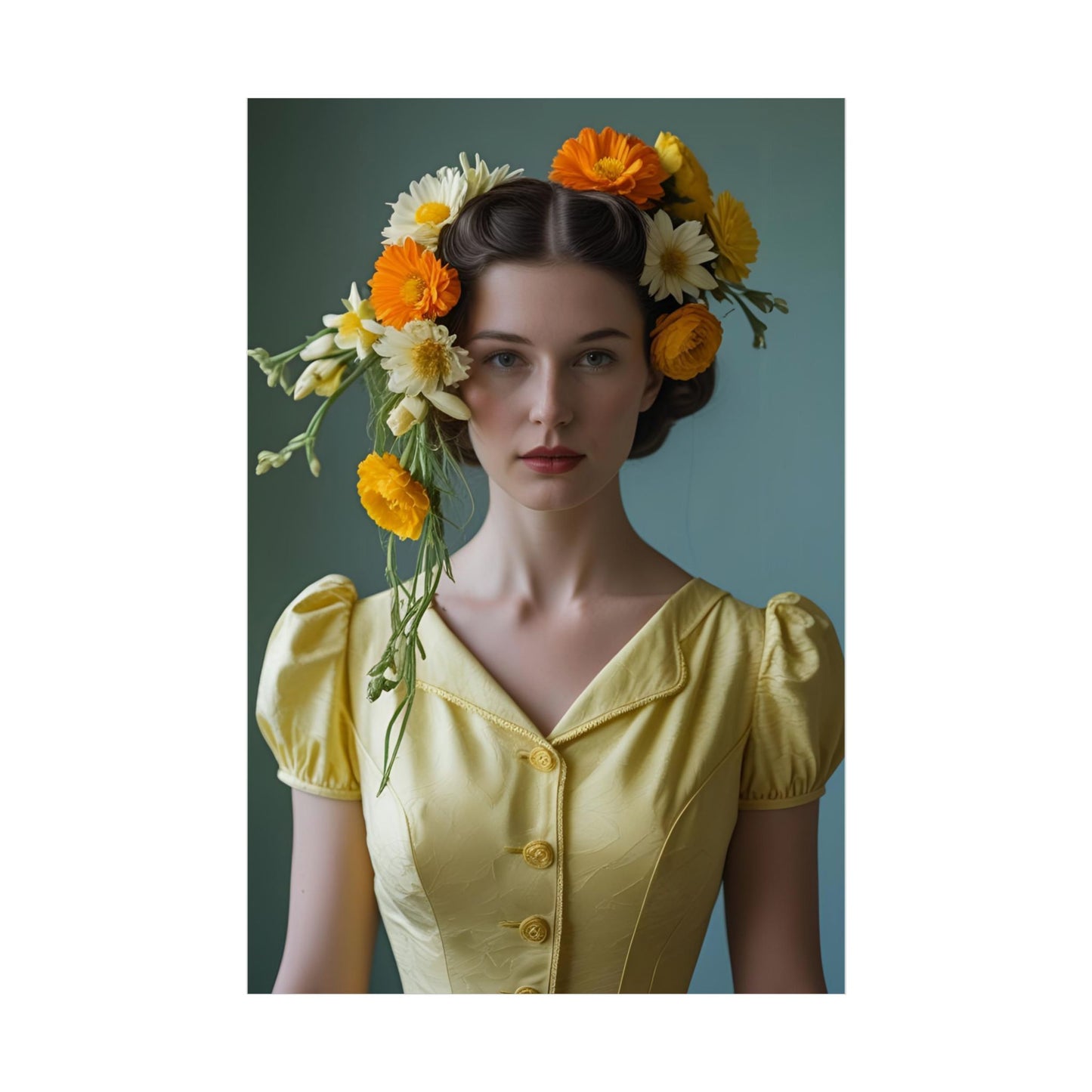 Lucy Art Print Poster Vintage and Floral Love