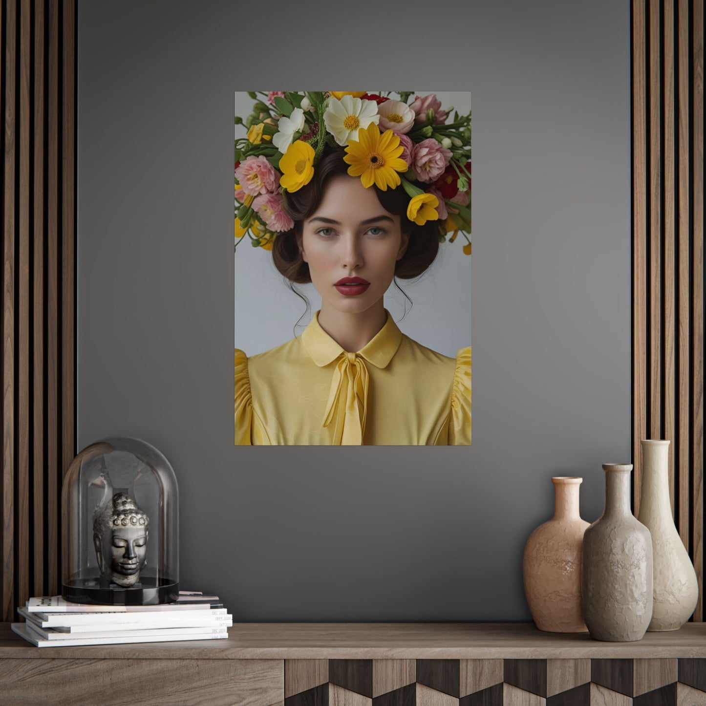 Lana Art Print Poster Vintage and Floral Love