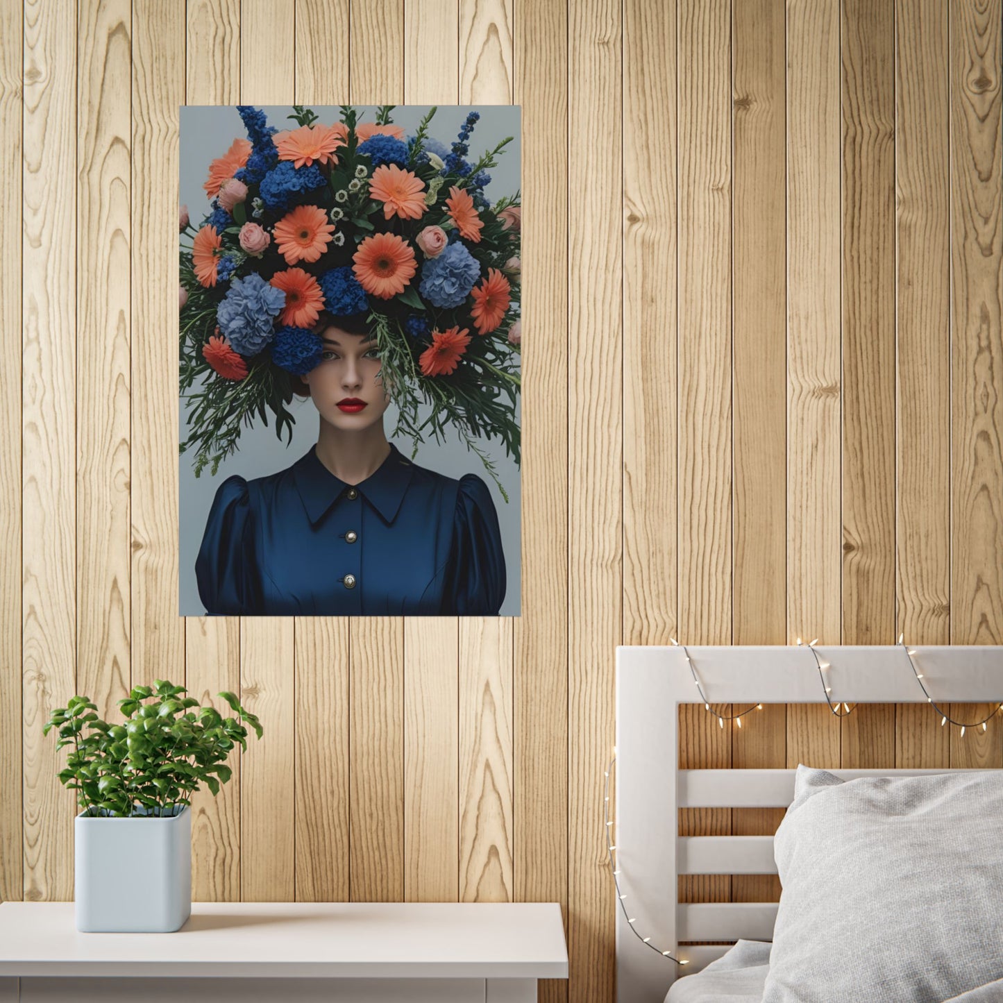 Hailey Art Print Poster Vintage and Floral Love