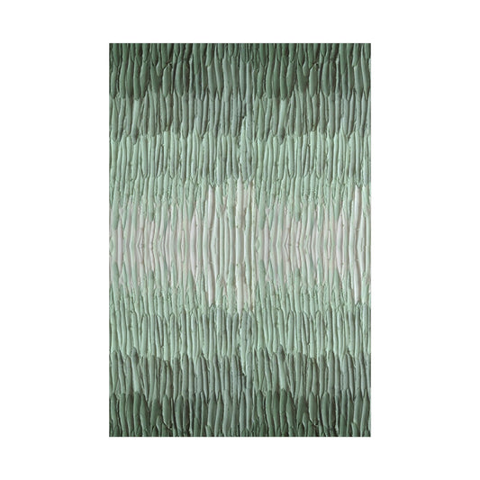 Fields of My Mind Art Poster Print Green Neutrals