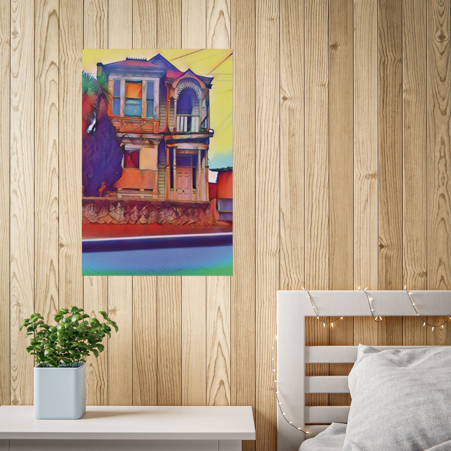 Suburban Dreams in Dunedin Art Poster Print