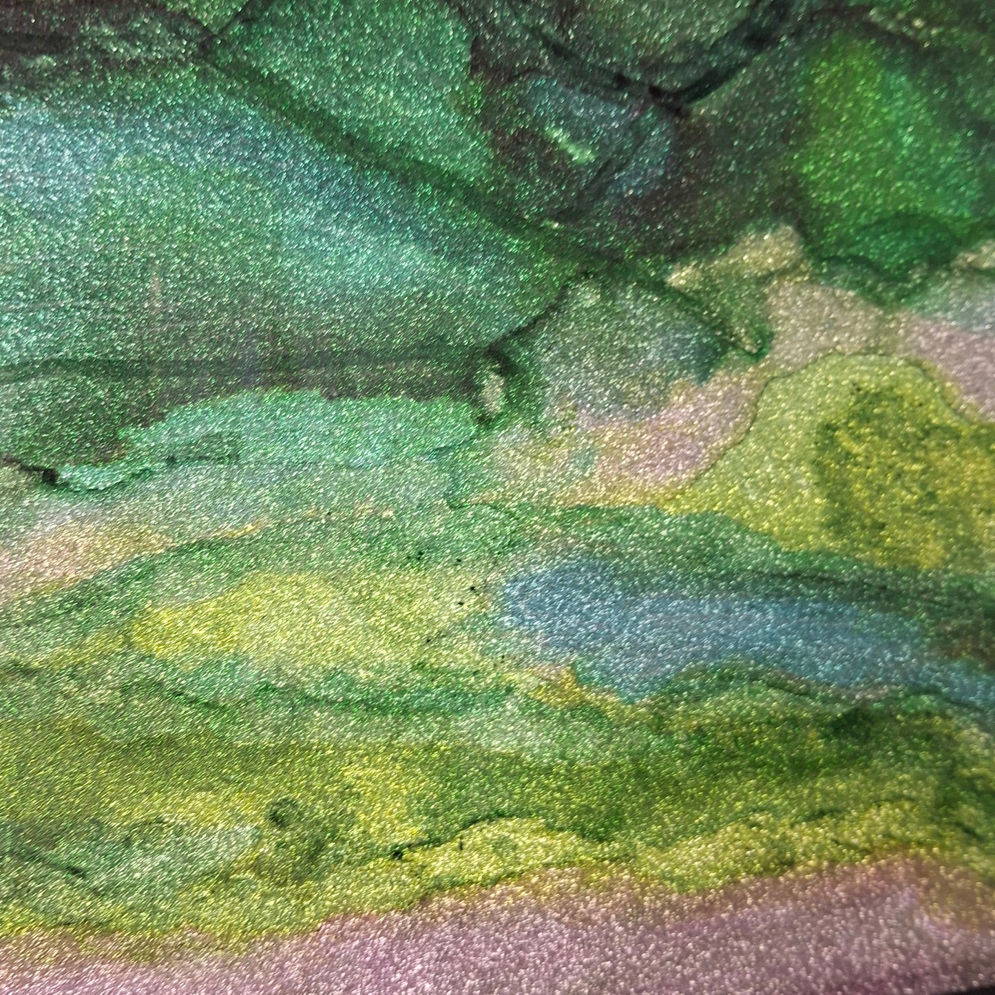 Whispers of Otago Original Abstract Art Landscape New Zealand Blue Green