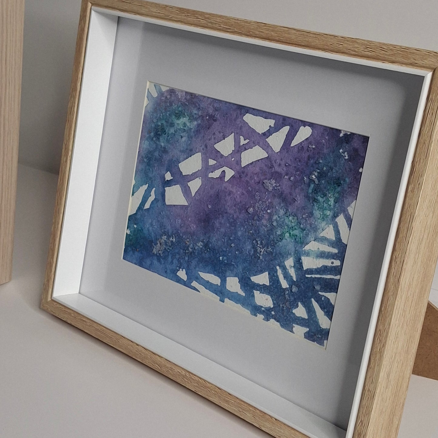 Into the Ether Original Abstract Artwork Pink Blue Green
