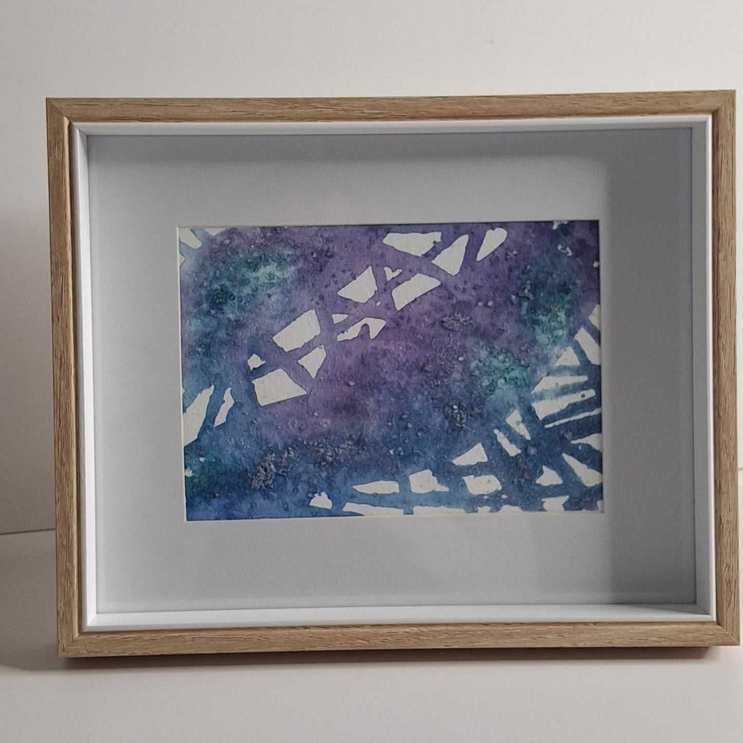 Into the Ether Original Abstract Artwork Pink Blue Green