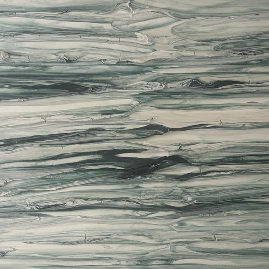 Into the Green Original Abstract Textured Artwork Greens Neutrals Painting