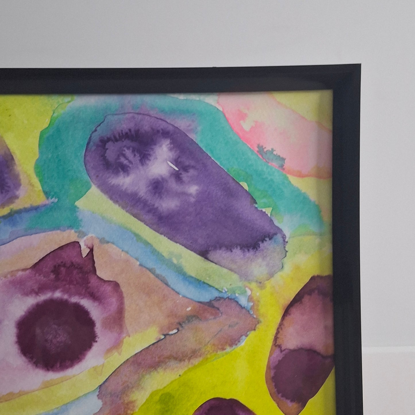 Sweet Disorder Original Abstract Artwork Purple Yellow Green