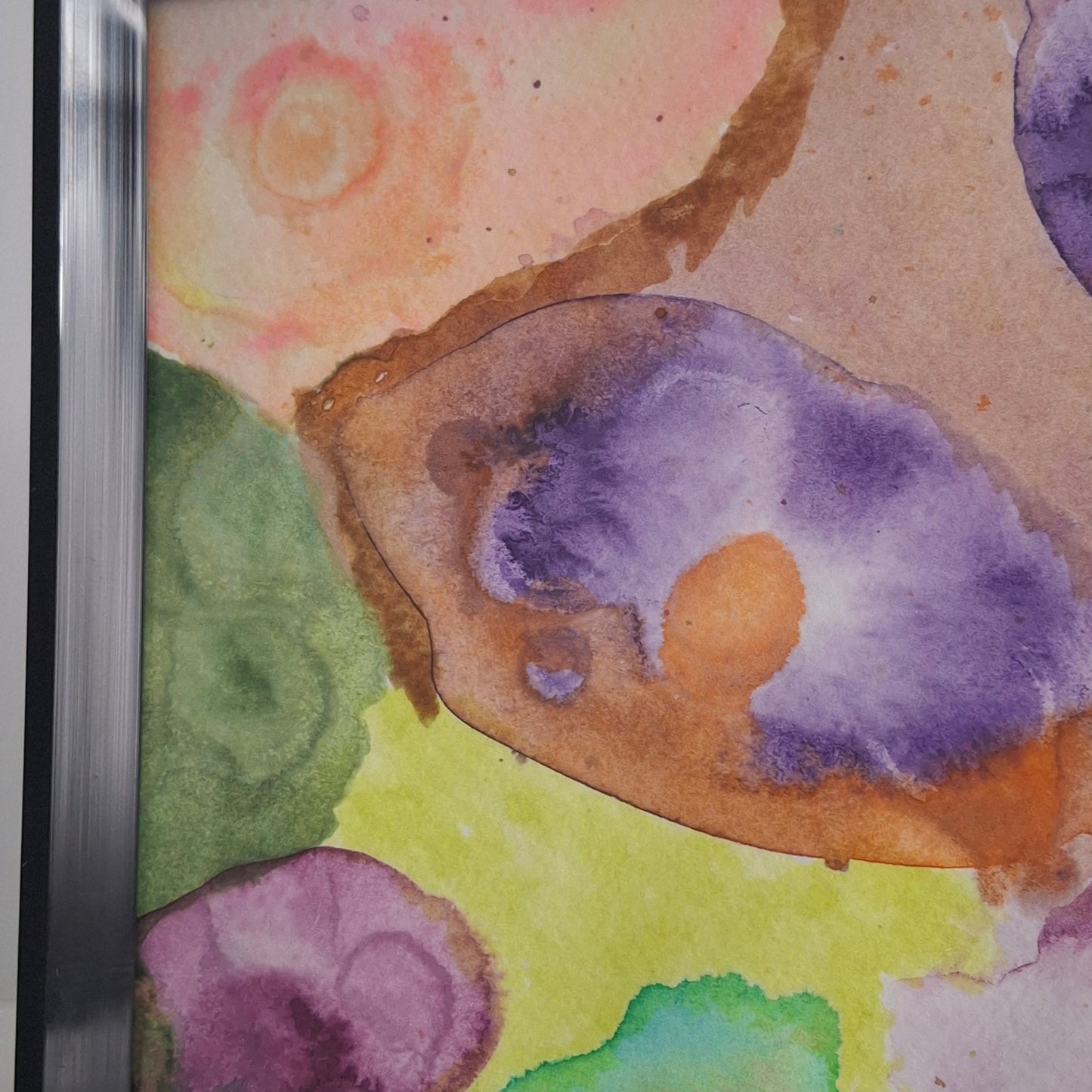 Sweet Disorder Original Abstract Artwork Purple Yellow Green
