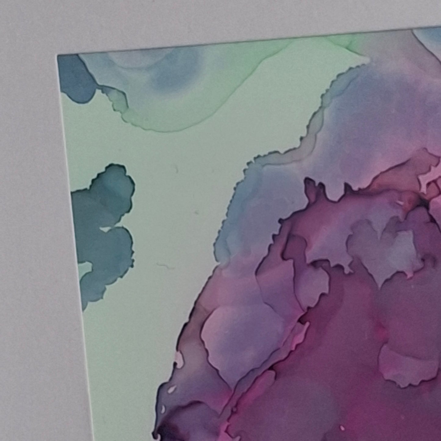 Into the Ether Original Abstract Artwork Pink Blue Green