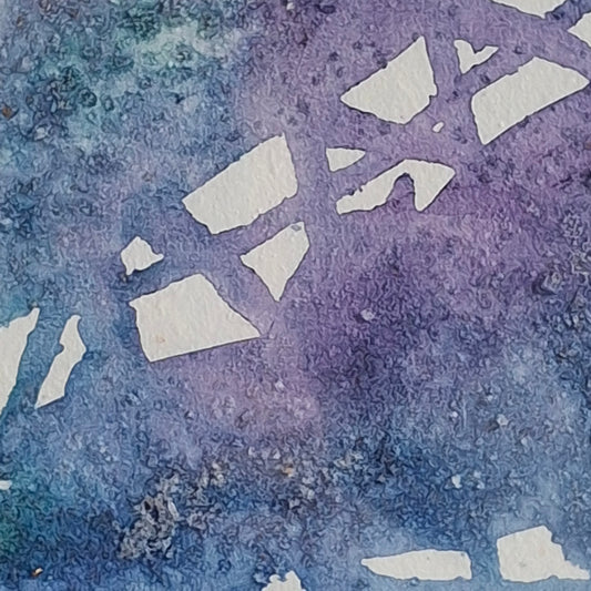 Into the Ether Original Abstract Artwork Pink Blue Green