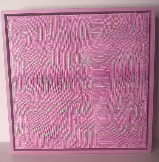 State of Flow Original Abstract Textured Artwork Pinks Neutrals  Painting