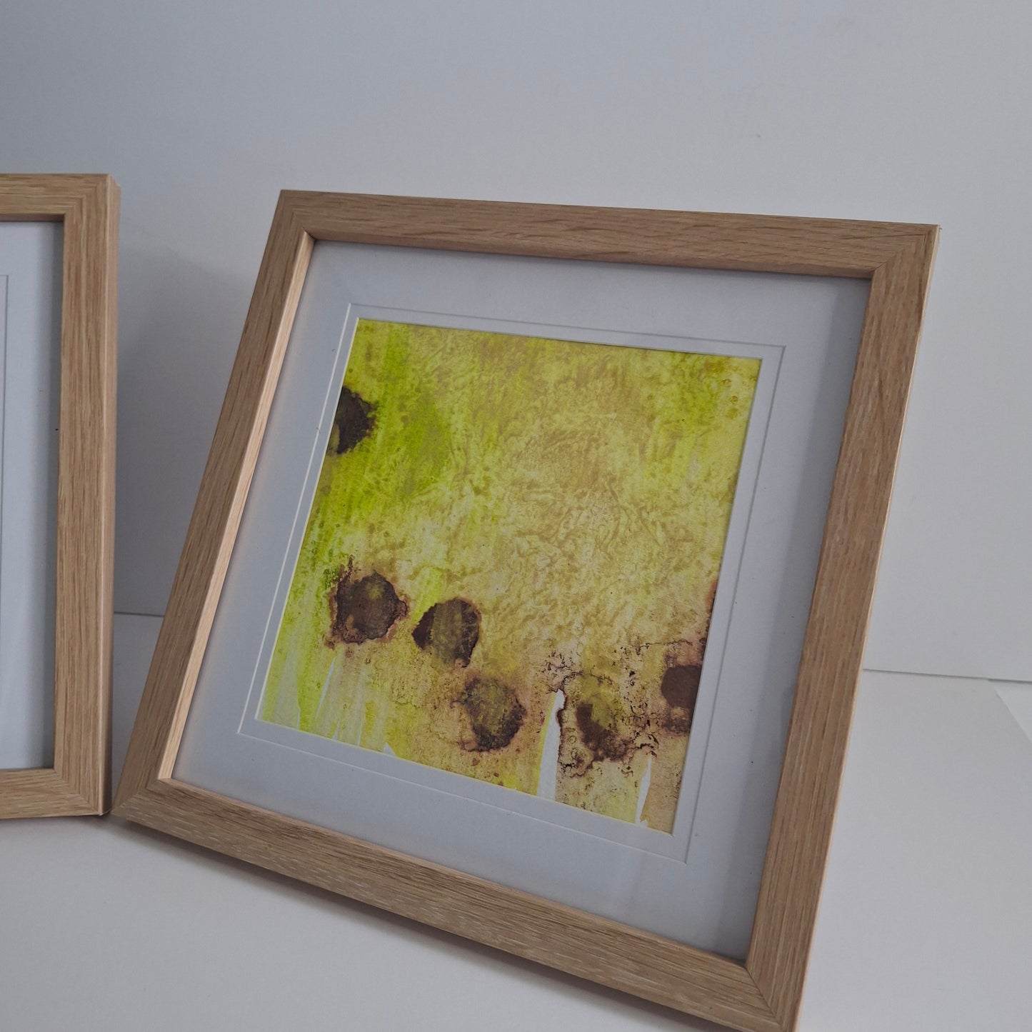 Meet Me in the Sunlight Original Abstract Artwork Green Gold Brown