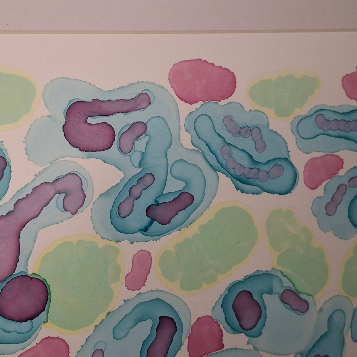 Tidepool Waltz Original Alcohol Ink Artwork Inspired by Rockpools at the Sea