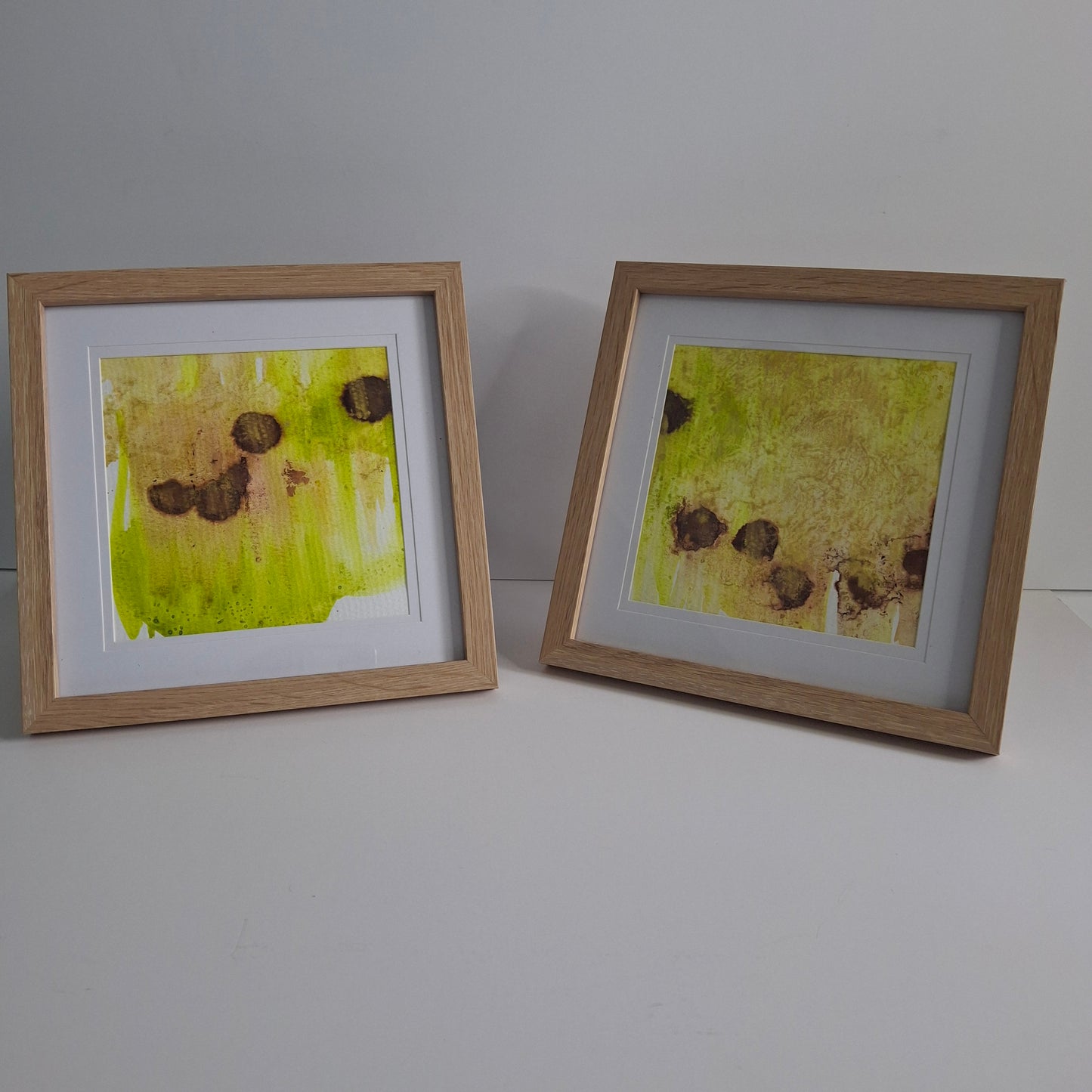 Meet Me in the Sunlight Original Abstract Artwork Green Gold Brown