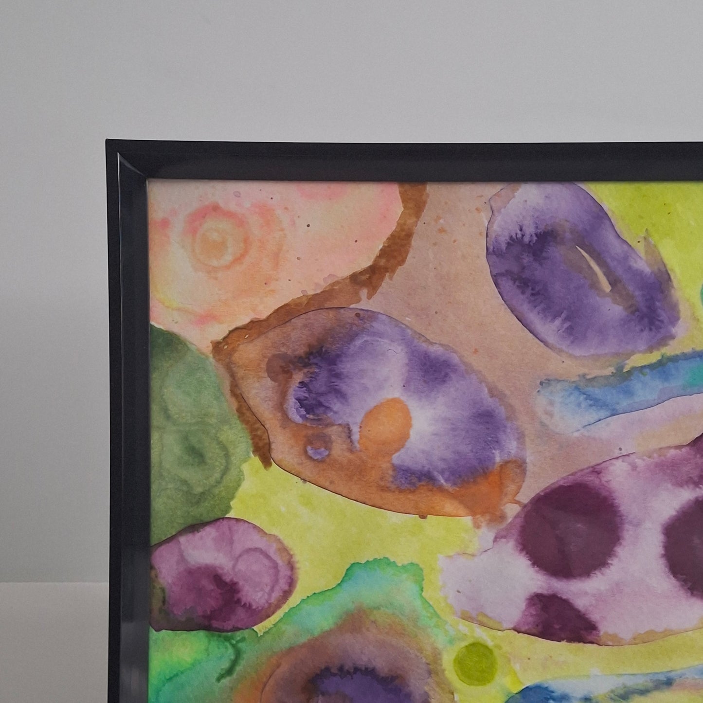 Sweet Disorder Original Abstract Artwork Purple Yellow Green