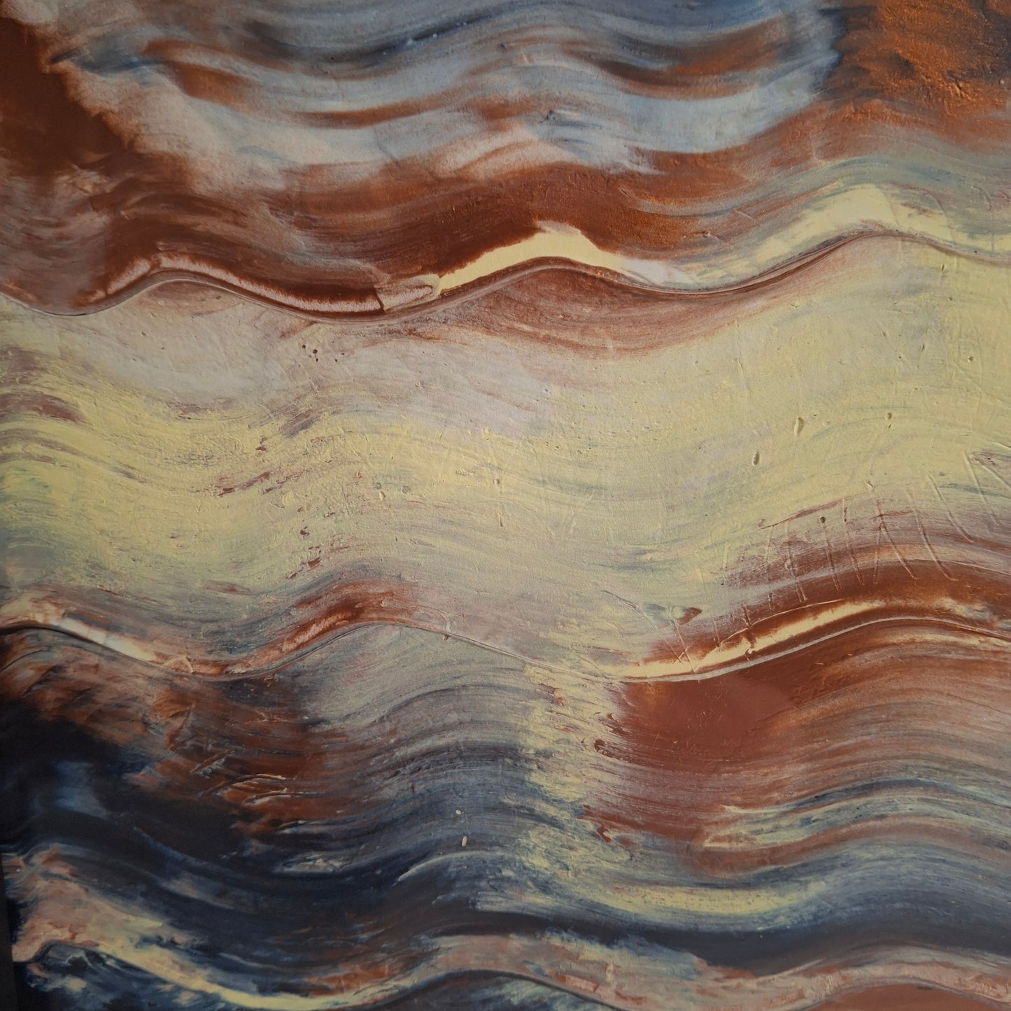 Event Horizon Original Artwork Blue Bronze Cream