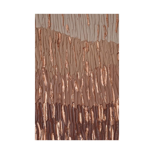 Ray of Light In Focus Art Poster Print Abstract Brown Cream Neutral