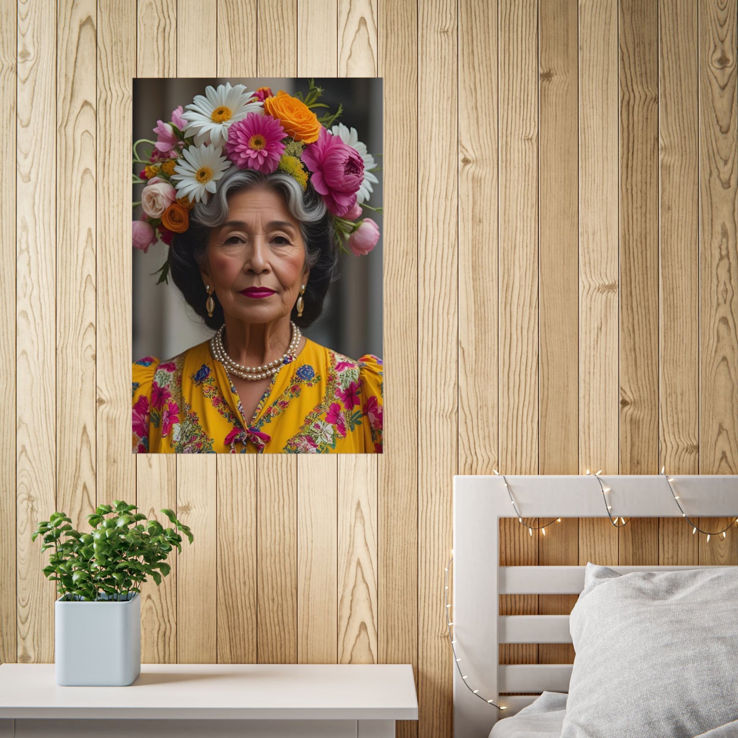 Felica Art Print Poster Vintage and Floral Love