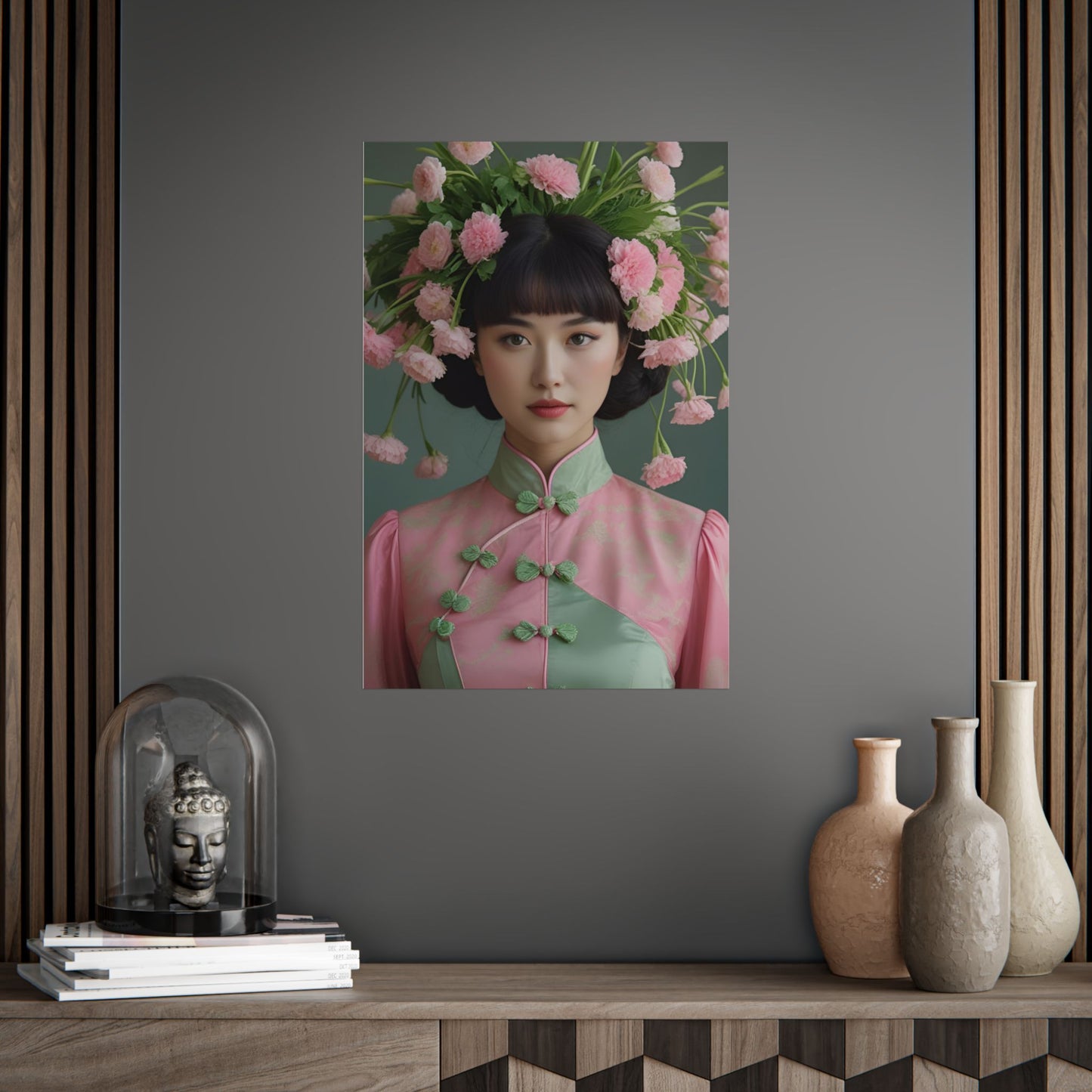 Nanette Art Print Poster Vintage and Floral Love