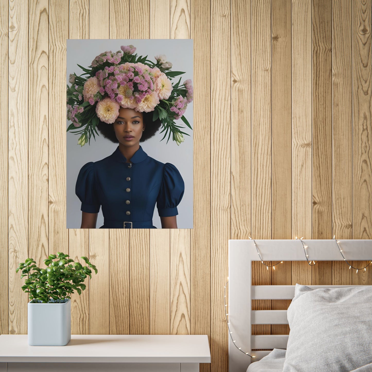 Honnor Art Print Poster Vintage and Floral Love
