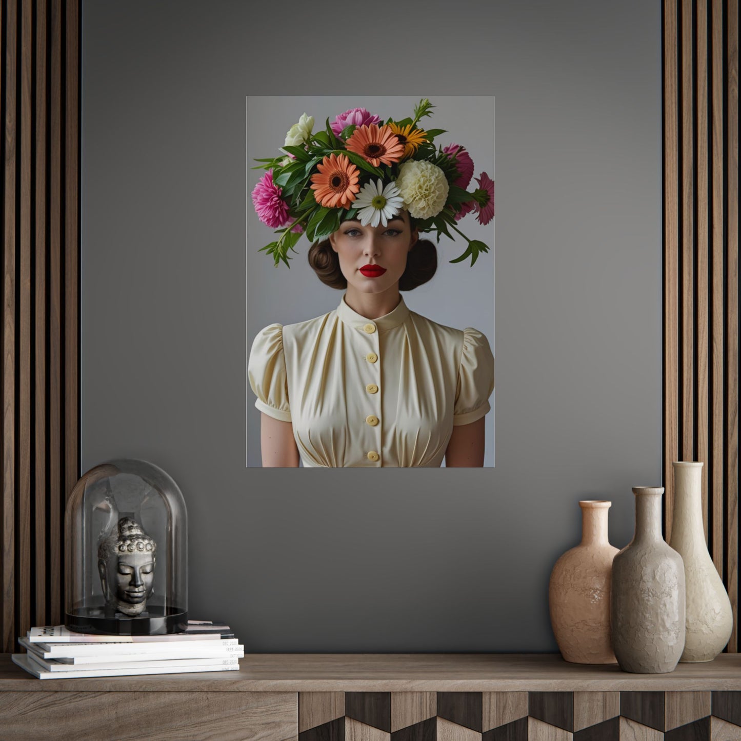 Gaynor Art Print Poster Vintage and Floral Love