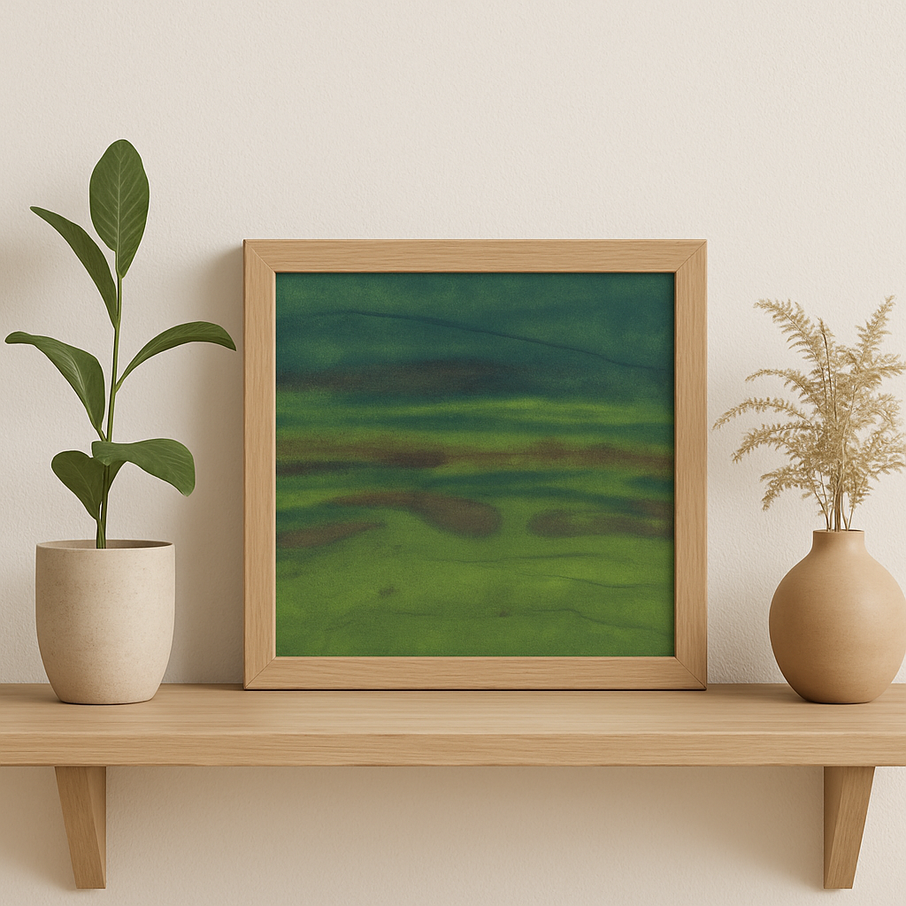 When the Earth Exhales Original Artwork in Acrylic and Alcohol Inks NZ Landscape