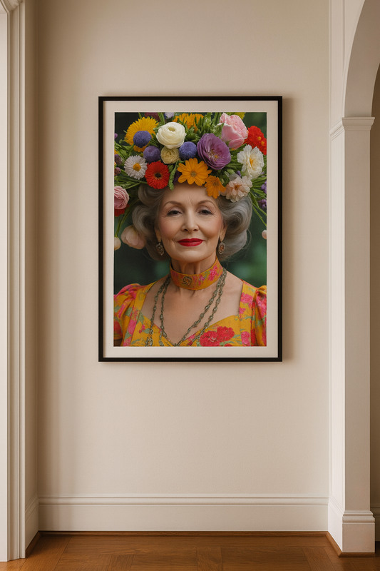 Aileen Art Print Poster Vintage and Floral Love