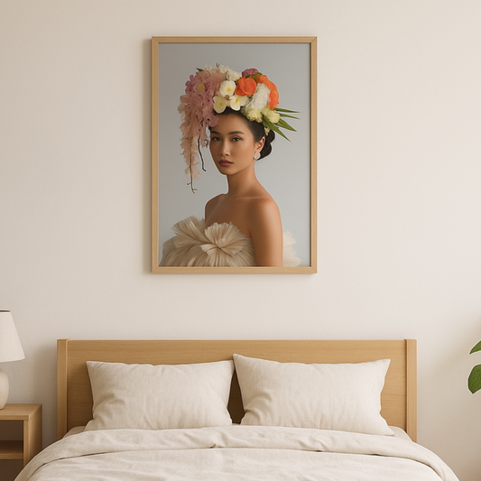 Dao Art Print Poster Vintage Fashion with Floral Elegance