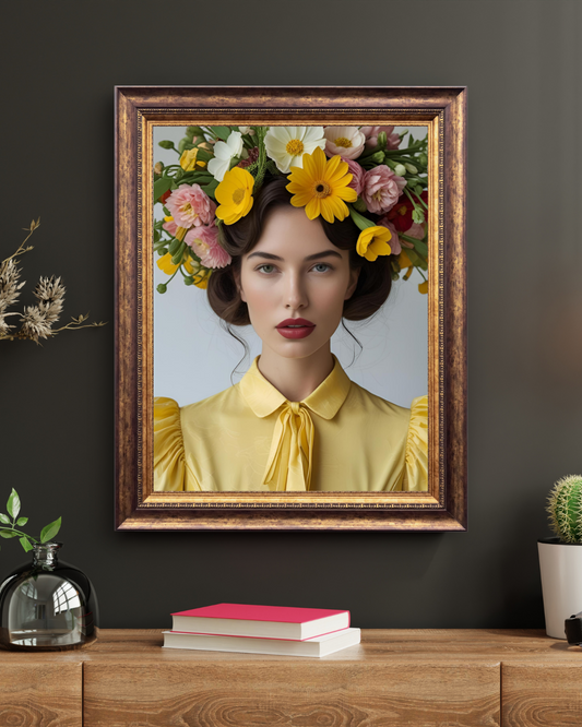 Lana Art Print Poster Vintage and Floral Love
