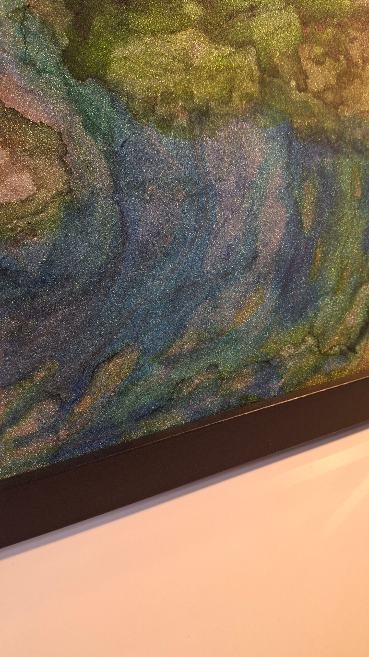 Where the Water Runs Original Abstract Mountains to Ocean Landscape Artwork