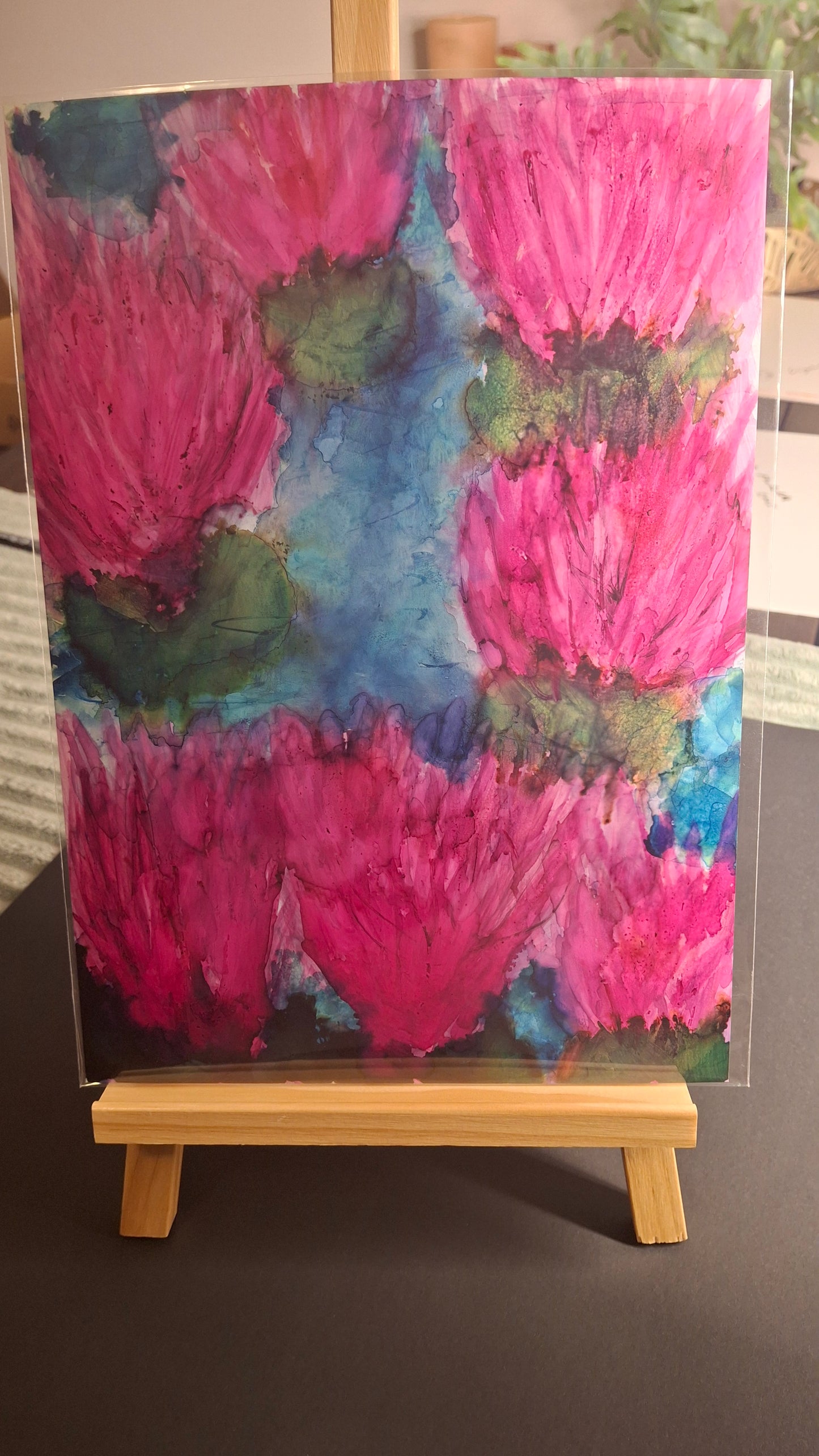 Wild Bloom Reverie Original Alcohol Ink Floral Artwork