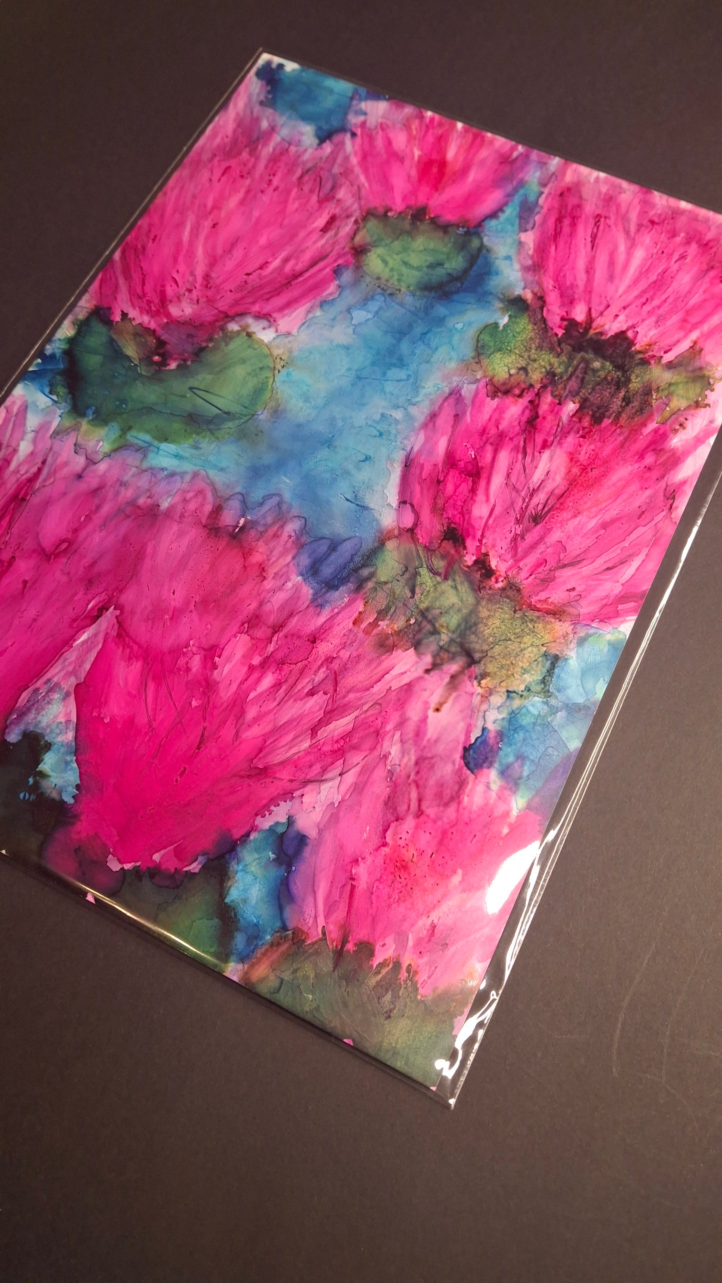 Wild Bloom Reverie Original Alcohol Ink Floral Artwork