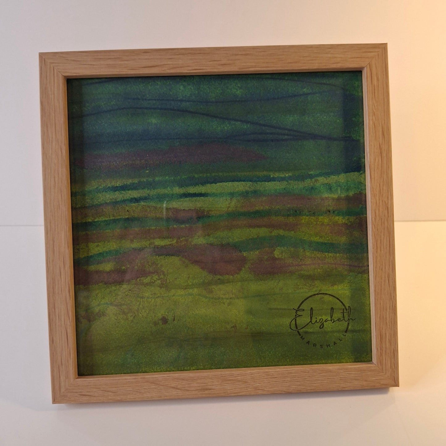 When the Earth Exhales Original Artwork in Acrylic and Alcohol Inks NZ Landscape
